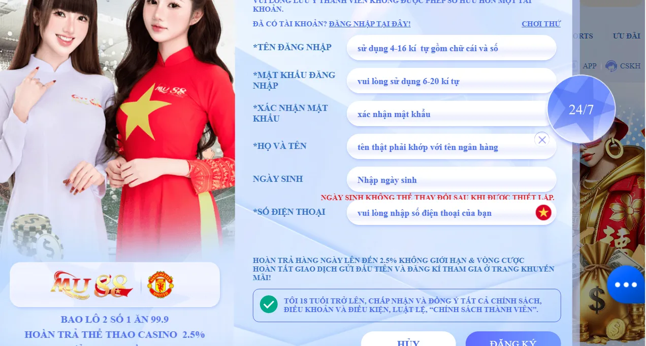 Các lỗi thường gặp khi đăng ký MU88 và cách khắc phục